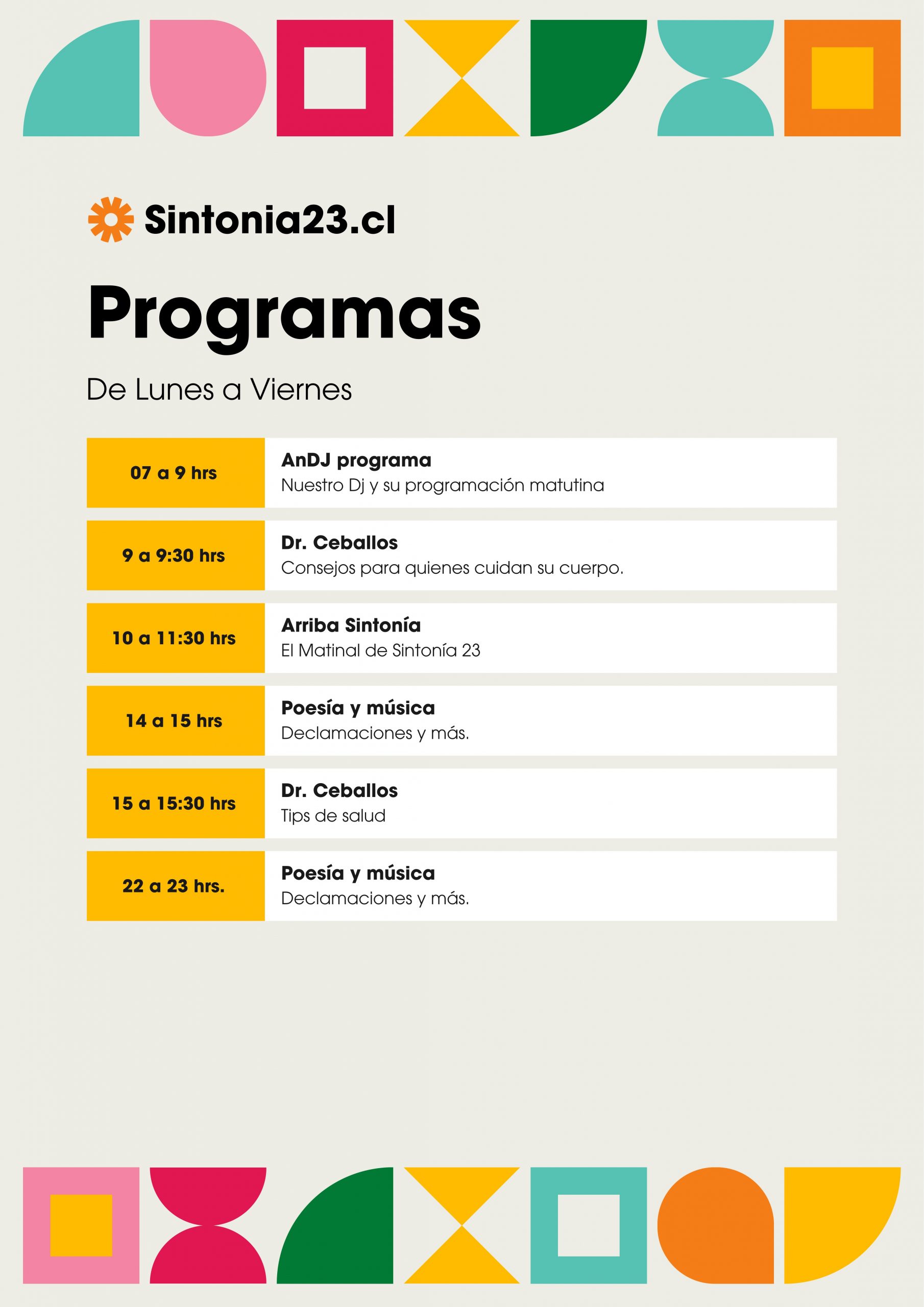 Programa Evento de Tecnología Lanzamiento Profesional Geométrico Multicolor